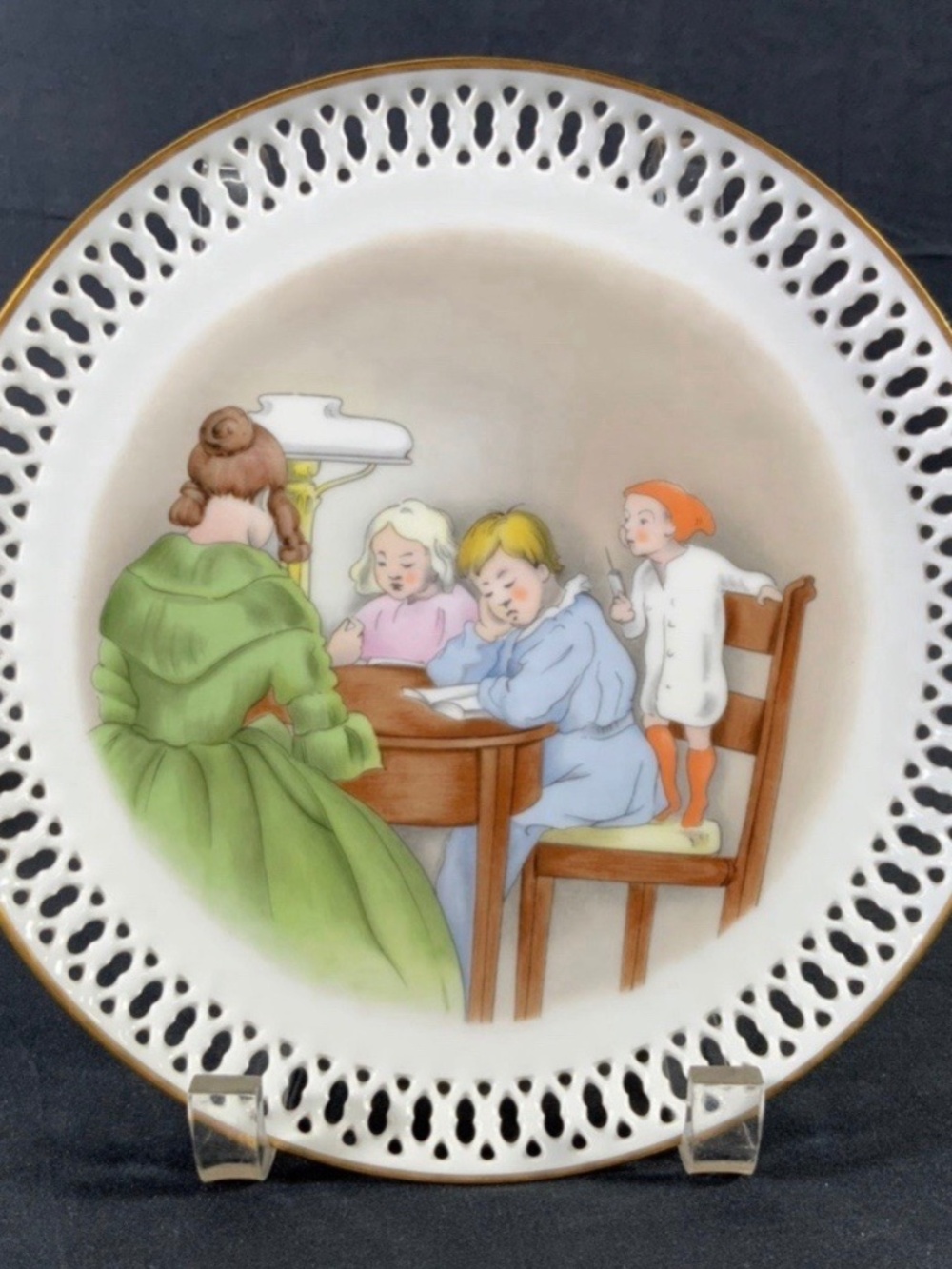 RARE 1970s Willie Winkie Bing & Grondahl Hans Christian Andersen Plate 8.25 in